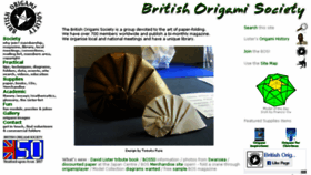 What Britishorigami.info website looked like in 2017 (6 years ago)