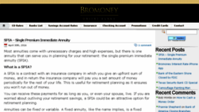 What Bromoney.com website looked like in 2017 (6 years ago)
