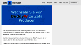 What Buddyw.de website looked like in 2017 (6 years ago)