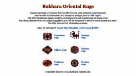 What Bukhara-carpets.com website looked like in 2017 (6 years ago)