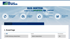What Bus.de website looked like in 2017 (6 years ago)