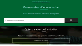 What Buscouniversidad.com website looked like in 2017 (8 years ago)