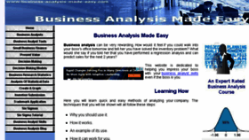 What Business-analysis-made-easy.com website looked like in 2017 (6 years ago)