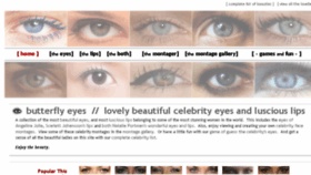 What Butterflyeyes.com website looked like in 2017 (8 years ago)