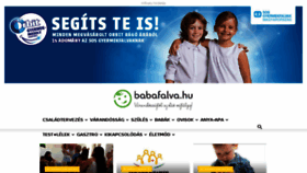 What Babafalva.hu website looked like in 2017 (6 years ago)