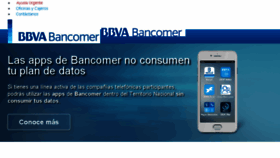 What Bancomer.com.mx website looked like in 2017 (8 years ago)