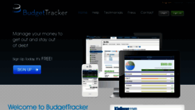 What Budgettracker.com website looked like in 2017 (6 years ago)