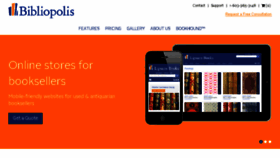 What Bibliopolis.com website looked like in 2017 (6 years ago)