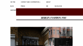 What Berlin-fashion-fou.com website looked like in 2017 (6 years ago)