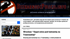 What Bezkarnoscpolicji.info website looked like in 2017 (6 years ago)