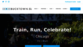 What Bucktown5k.com website looked like in 2017 (7 years ago)