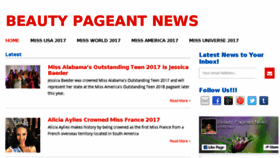 What Beautypageantnews.com website looked like in 2017 (6 years ago)