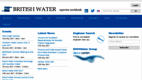 What Britishwater.co.uk website looked like in 2017 (6 years ago)