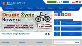 What Bartoszyce.pl website looked like in 2017 (6 years ago)