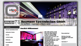 What Baumann-spanndecken.de website looked like in 2017 (6 years ago)