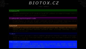What Biotox.cz website looked like in 2017 (6 years ago)
