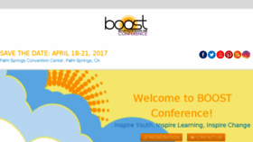 What Boostconference.org website looked like in 2017 (6 years ago)
