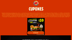 What Burgerkingcupones.com.mx website looked like in 2017 (6 years ago)