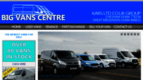 What Bigvanscentre.co.uk website looked like in 2017 (6 years ago)