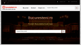 What Bucuresteni.ro website looked like in 2017 (6 years ago)