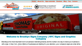 What Brooklynsigns.com website looked like in 2017 (6 years ago)