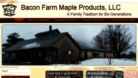 What Baconfarmmaple.com website looked like in 2017 (7 years ago)