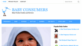 What Babyconsumers.com website looked like in 2017 (6 years ago)