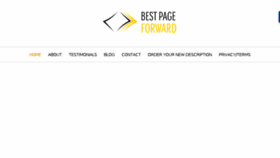 What Bestpageforward.net website looked like in 2017 (7 years ago)
