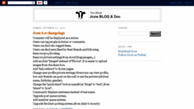 What Blog.jcow.net website looked like in 2017 (6 years ago)