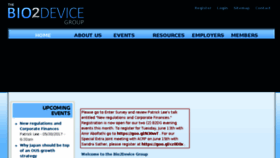 What Bio2devicegroup.org website looked like in 2017 (6 years ago)