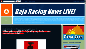 What Bajaracingnews.com website looked like in 2017 (6 years ago)