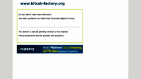 What Bitcoinfactory.org website looked like in 2017 (6 years ago)