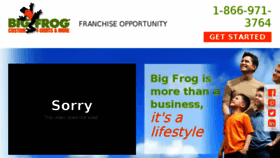 What Bigfrogfranchise.com website looked like in 2017 (6 years ago)