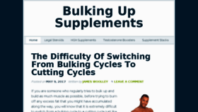 What Bulkingupsupplements.com website looked like in 2017 (6 years ago)
