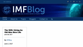 What Blogs.imf.org website looked like in 2017 (6 years ago)