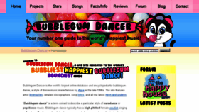 What Bubblegumdancer.com website looked like in 2017 (6 years ago)