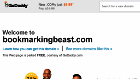 What Bookmarkingbeast.com website looked like in 2017 (6 years ago)
