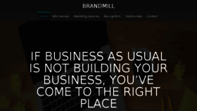 What Brandmill.com website looked like in 2017 (6 years ago)