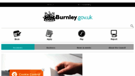 What Burnley.gov.uk website looked like in 2017 (6 years ago)
