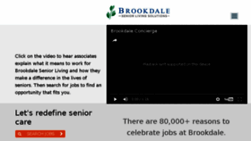 What Brookdalecareers.com website looked like in 2017 (6 years ago)