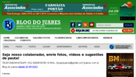 What Blogdojuares.com.br website looked like in 2017 (8 years ago)