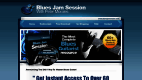 What Bluesjamsession.com website looked like in 2017 (6 years ago)