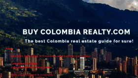 What Buycolombiarealty.com website looked like in 2017 (6 years ago)