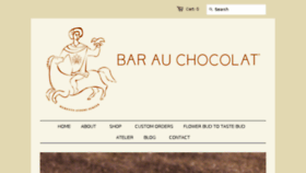 What Barauchocolat.com website looked like in 2017 (6 years ago)