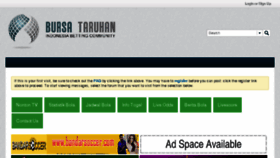 What Bursataruhan.com website looked like in 2017 (6 years ago)