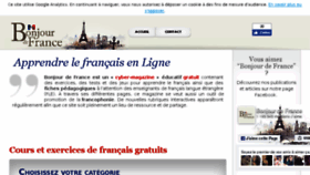 What Bonjourdefrance.es website looked like in 2017 (6 years ago)