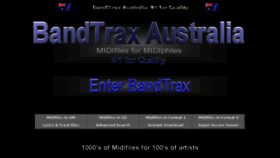 What Bandtrax.com website looked like in 2017 (6 years ago)