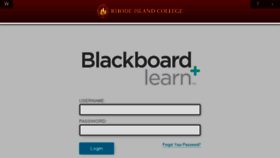 What Blackboard.ric.edu website looked like in 2017 (6 years ago)