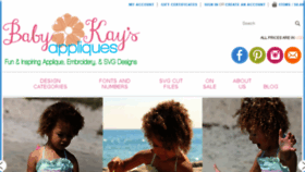What Babykaysappliques.com website looked like in 2017 (6 years ago)