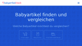 What Babyartikelcheck.de website looked like in 2017 (6 years ago)